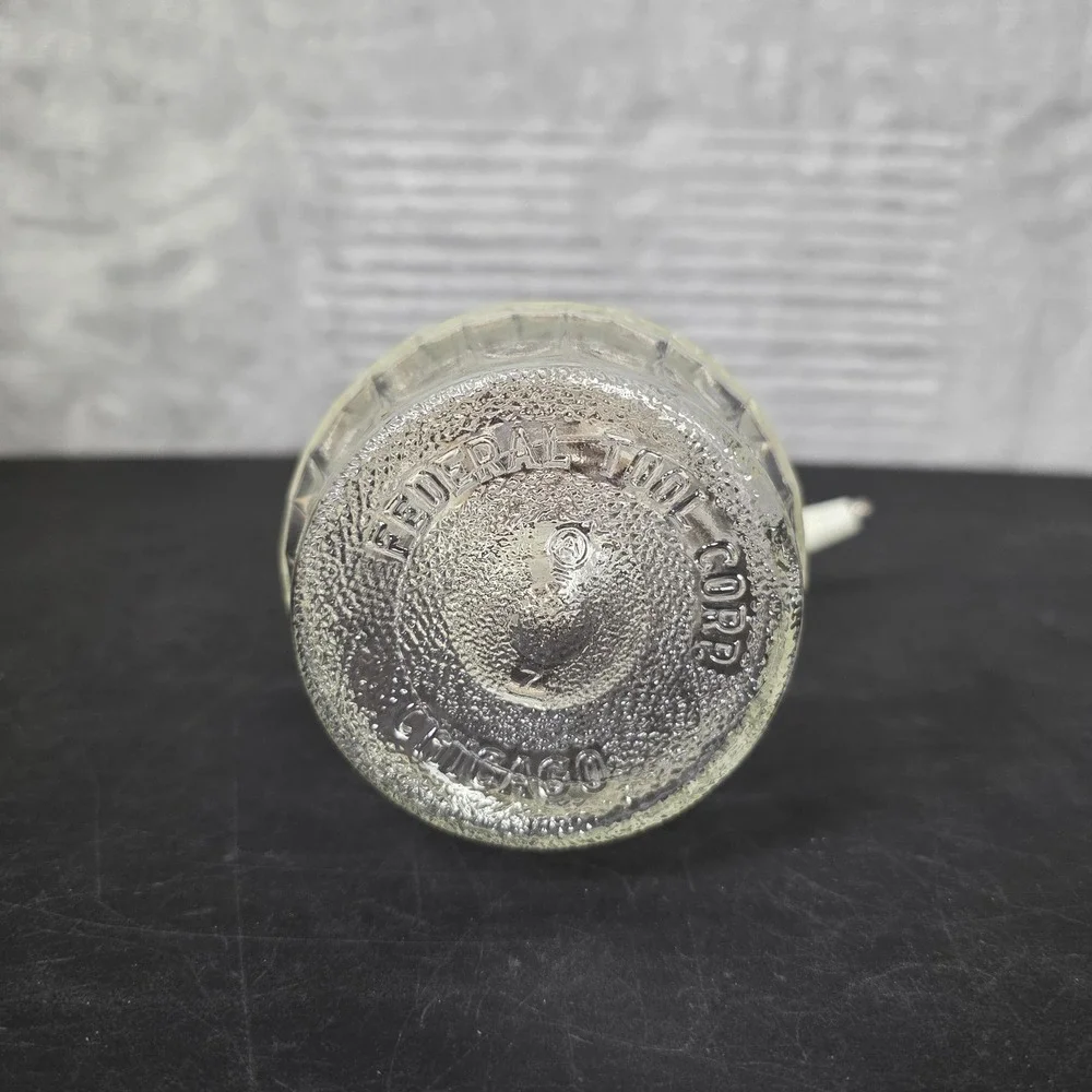 Federal Housewares Nut Grinder Chopper Manual Vintage Mustard Yellow Missing Lid